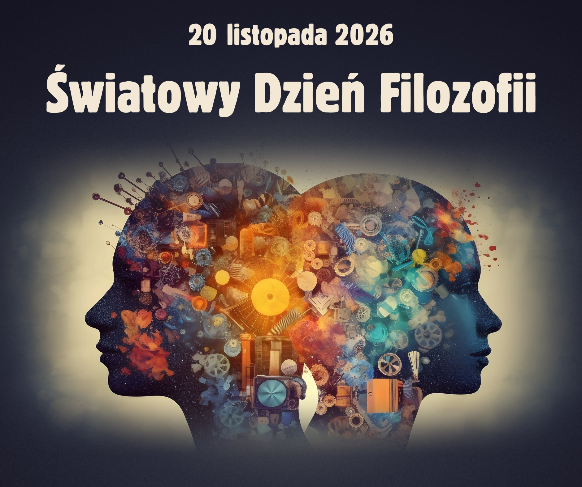 20 listopada 2026. Światowy Dzień Filozofii. Wydział Filozoficzny UIK, ul. Kopernika 26, Kraków. Zgłoszenia poprzez formularz – kod QR.